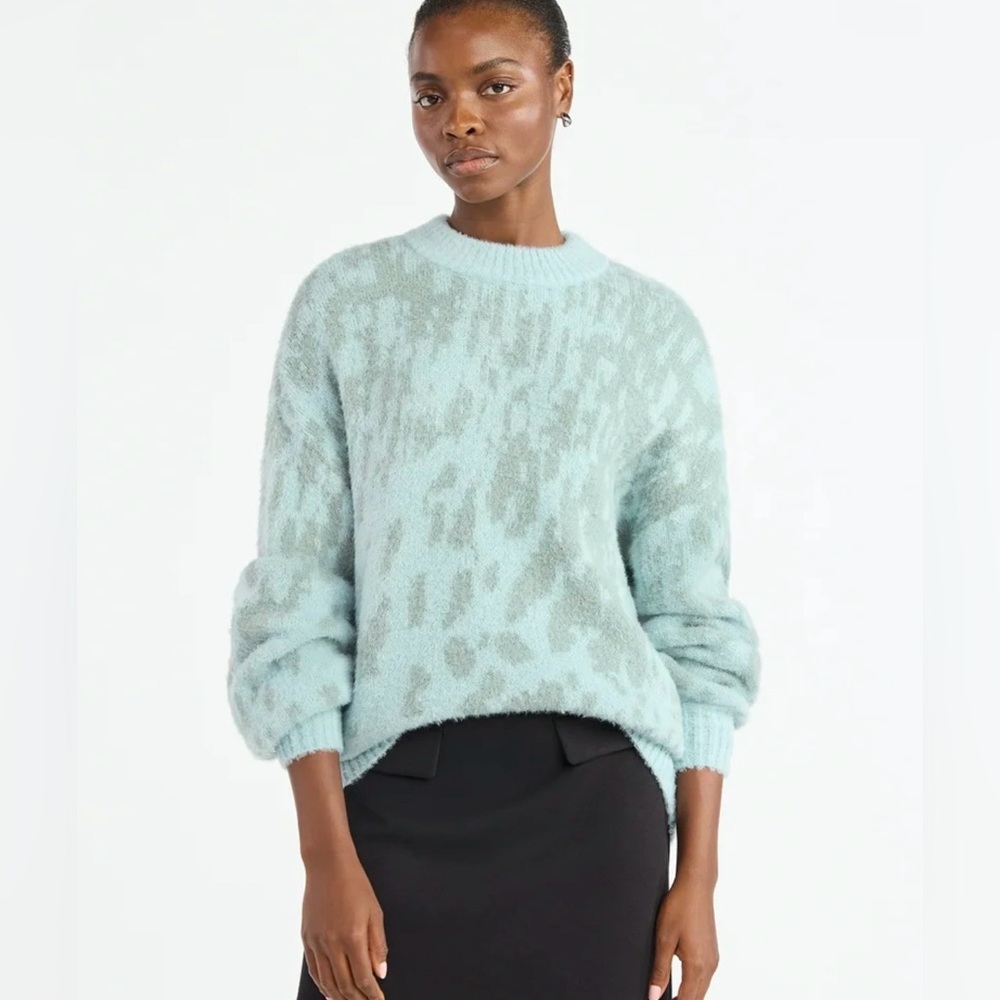 Scoop Women's Crew Neck Sweater - Light Blue